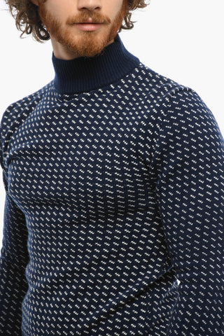 Maglia in Lana e Cashmere a Collo Alto