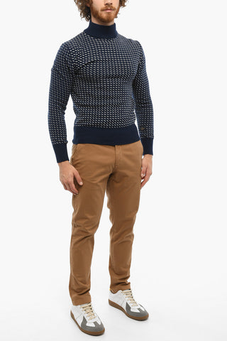 Maglia in Lana e Cashmere a Collo Alto