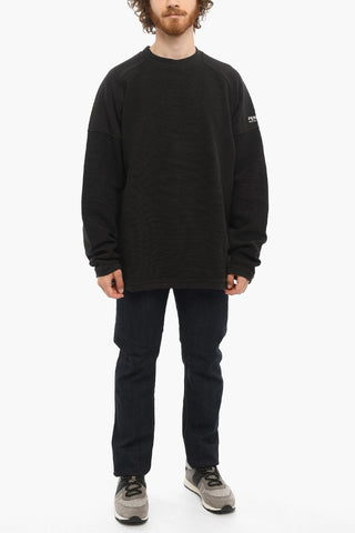 PENN-RICH Wavy Motif OTTOMAN Crew-Neck Sweatshirt