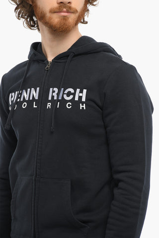 PENN-RICH Contrasting Logo Hoodie