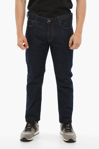 PENN-RICH Stretch Denim Jeans with Visible Stitching 18cm