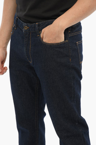 PENN-RICH Stretch Denim Jeans with Visible Stitching 18cm