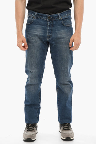 PENN-RICH Regular Waist Stretch Denim Jeans 19cm