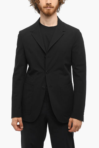 Unlined Slim Fit 3 Buttons Blazer