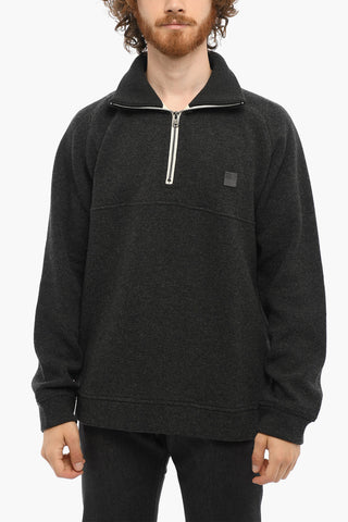 Maglia GLACIER in Tinta unita con Mezza zIP