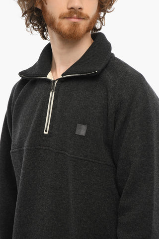 Maglia GLACIER in Tinta unita con Mezza zIP