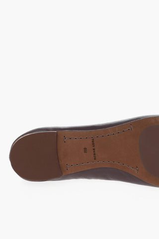 Letaher Ballerinas With Logo Detail
