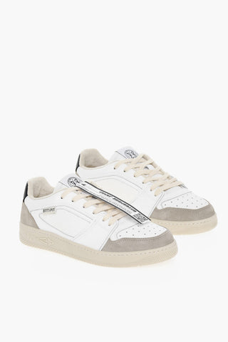 Sneakers Low-top In Pelle Con Suola In Gomma