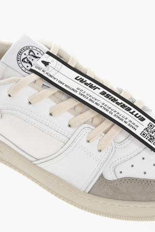 Sneakers Low-top In Pelle Con Suola In Gomma