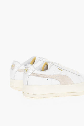 Leather MAYU Sneakers With Suede Detail And Rubber Soles