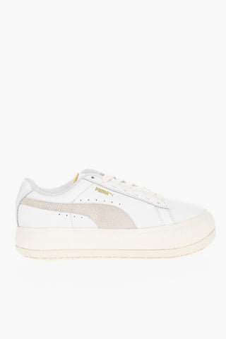 Leather MAYU Sneakers With Suede Detail And Rubber Soles