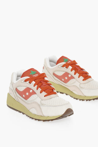 Leather Low-Top SHADOW 6000 Sneakers With Rubber Soles