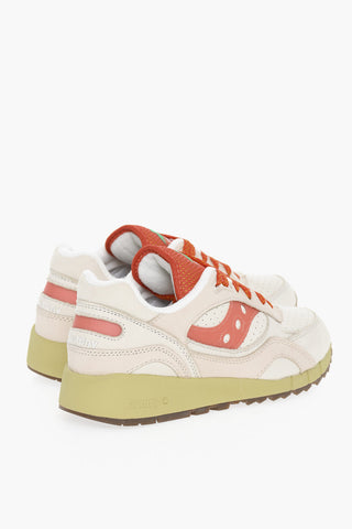 Leather Low-Top SHADOW 6000 Sneakers With Rubber Soles