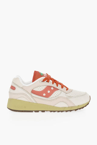 Leather Low-Top SHADOW 6000 Sneakers With Rubber Soles