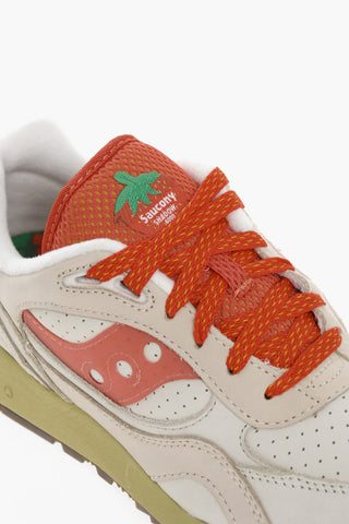Leather Low-Top SHADOW 6000 Sneakers With Rubber Soles