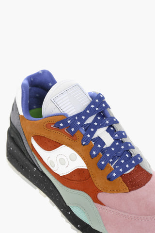 SPACE FIGHT Leather Low-Top SHADOW 6000 Sneakers With Rubber Soles