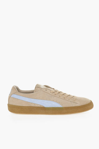 MAISON KITSUNE Suede Leather TRAVERTINE Low-Top Sneakers