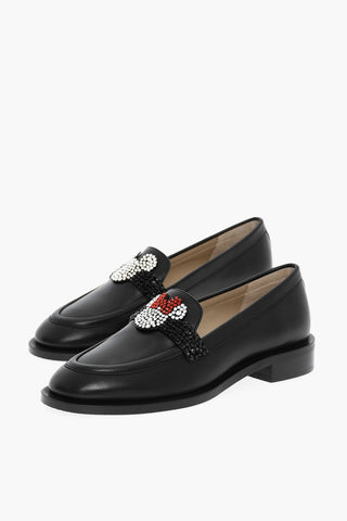 DISNEY Mocassini In Pelle Abbellito Con Strass