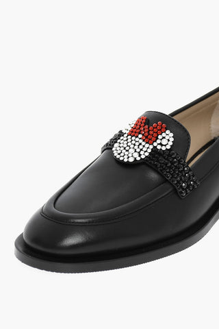 DISNEY Mocassini In Pelle Abbellito Con Strass