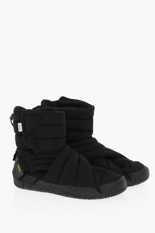 Padded Boots With Vibram Sole And Velcro Closure