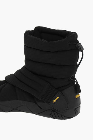 Padded Boots With Vibram Sole And Velcro Closure