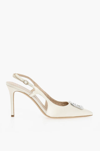 Pointed Pumps With Straps Heel 11 cm