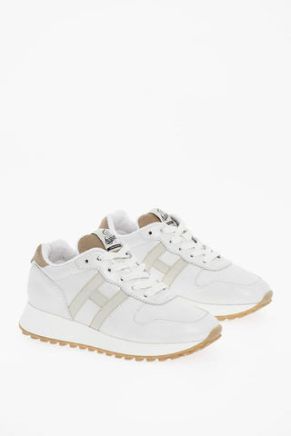 Leather Low-top Sneakers Pearl Effect