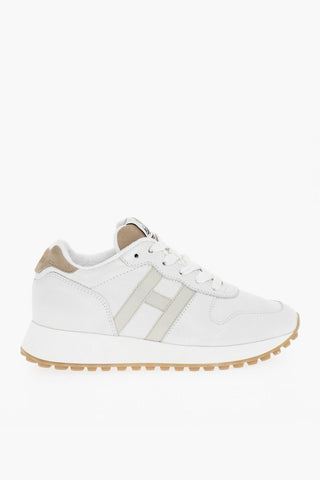Leather Low-top Sneakers Pearl Effect