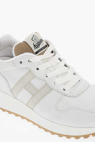 Leather Low-top Sneakers Pearl Effect