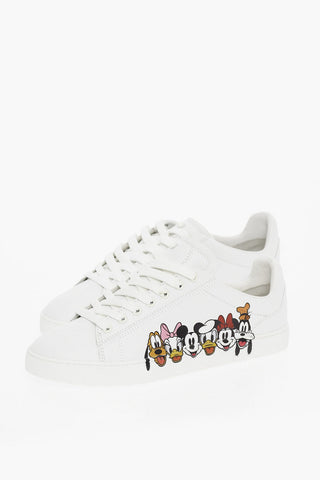 DISNEY Printed Leather Low-top Sneakers