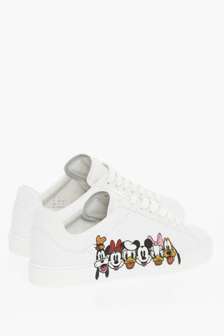 DISNEY Printed Leather Low-top Sneakers