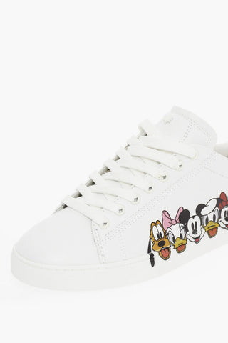 DISNEY Printed Leather Low-top Sneakers