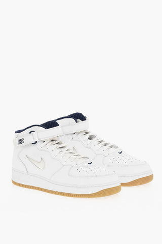 Leather High-top AIR FORCE 1 Sneakers With Adjustable Strap