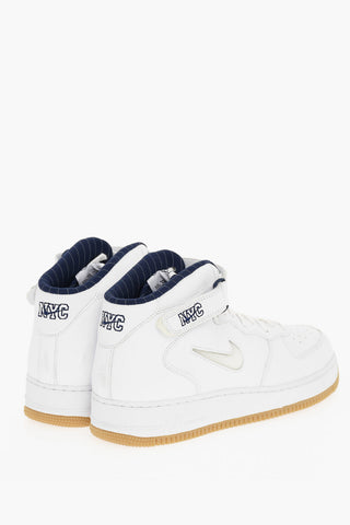 Leather High-top AIR FORCE 1 Sneakers With Adjustable Strap