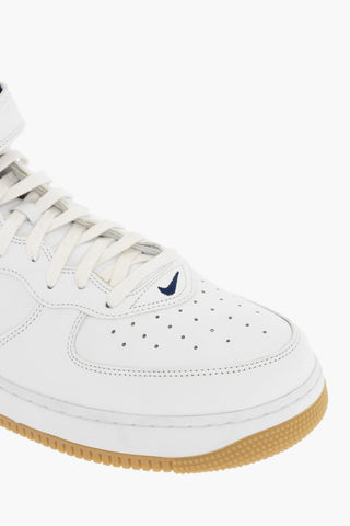 Leather High-top AIR FORCE 1 Sneakers With Adjustable Strap