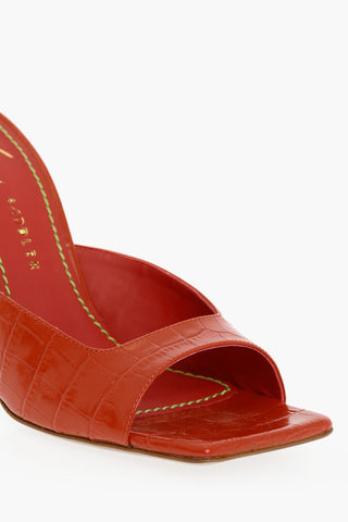 Sandali In pelle stampata Con Tacco 10 cm