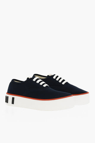 Low-top Sneakers With Logoed Platform Sole