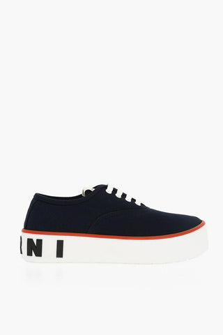 Low-top Sneakers With Logoed Platform Sole