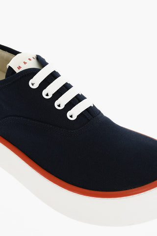 Low-top Sneakers With Logoed Platform Sole