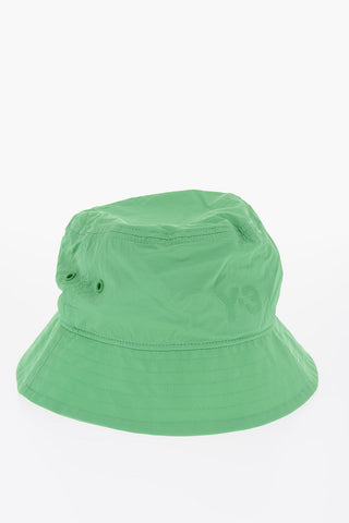 Y-3 YOHJI YAMAMOTO Solid Color Bucket Hat with Drawstring