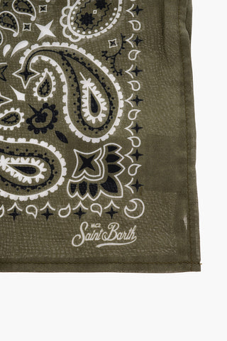 Foulard in Cotone a Motivo Bandana