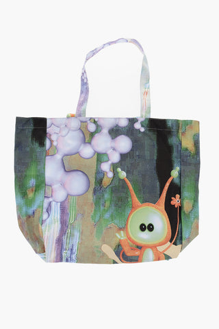 Watercolor Effect Shoulder Maxi Bag