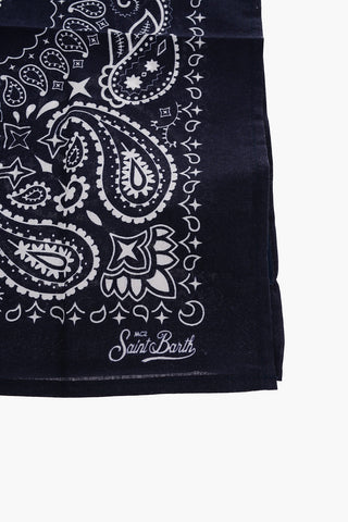 Foulard in Cotone a Motivo Bandana