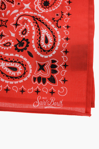 Foulard in Cotone a Motivo Bandana