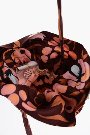 Borsa a Secchiello a Fantasia con Dettagli Volant