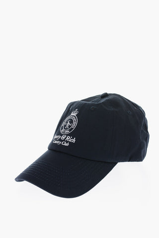 Baumwoll-Baseballmütze mit Frontstickerei
