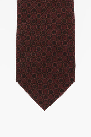 Silk Tie with Motif