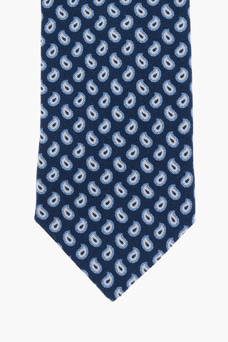 Cravatta in Seta con Motivo Paisley