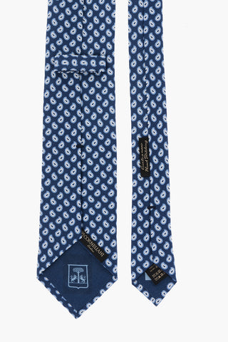 Cravatta in Seta con Motivo Paisley