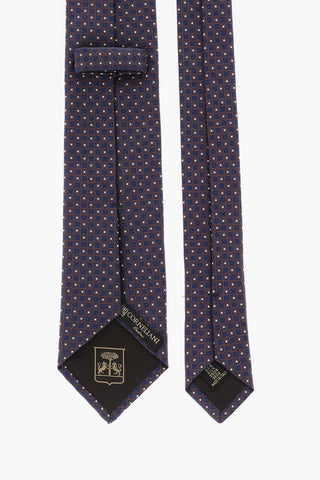 All-Over Checked Silk Tie